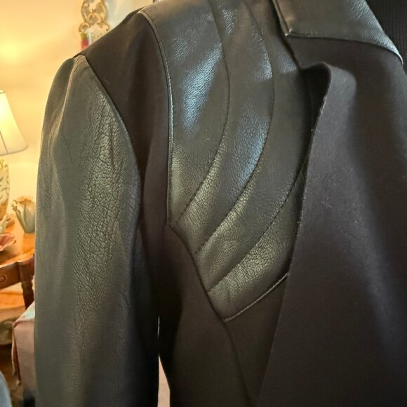 Blanc Noir Drape Front Jacket - Picture 3 of 9